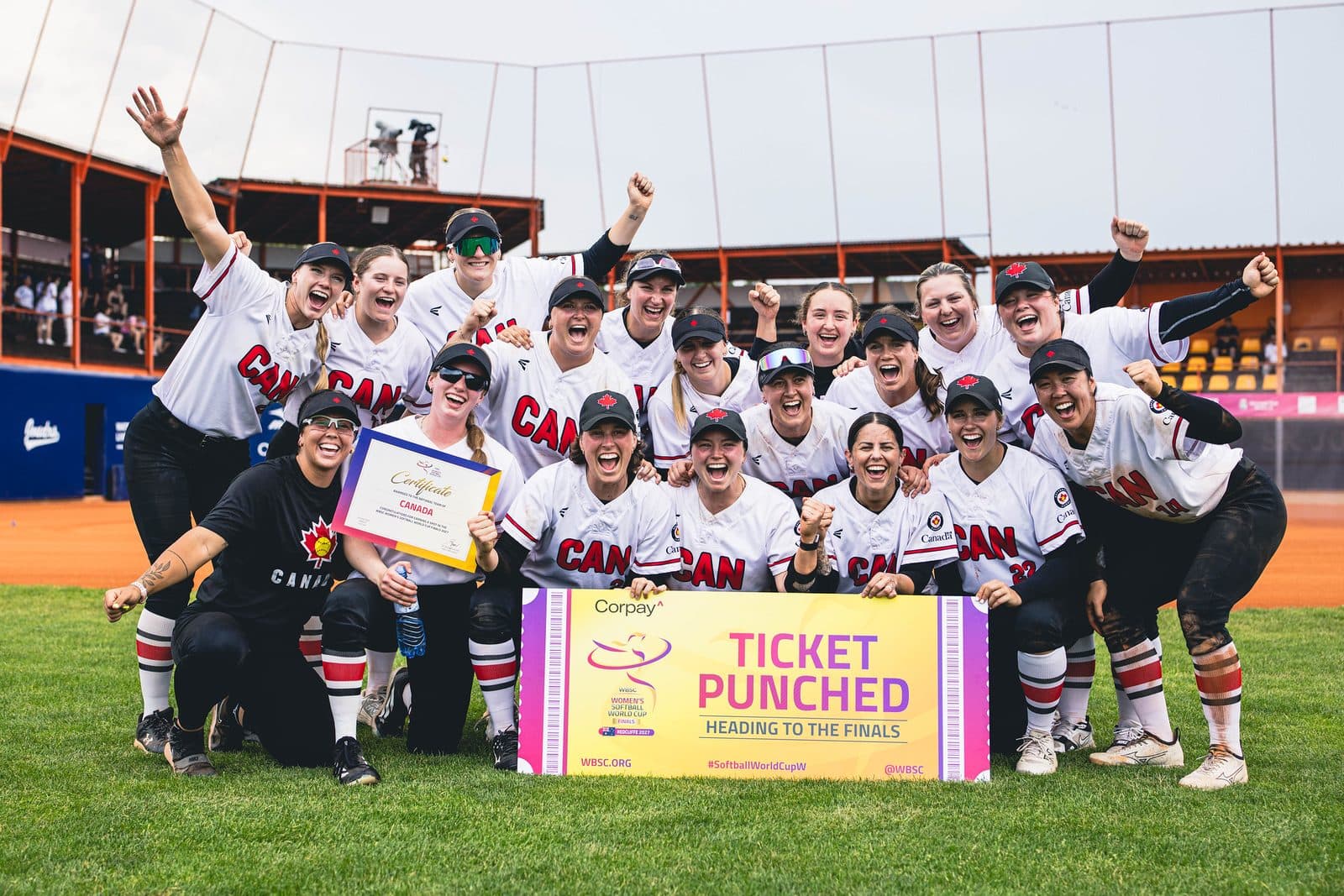 Canadá, clasificada en el grupo de Praga. Foto: WBSC.