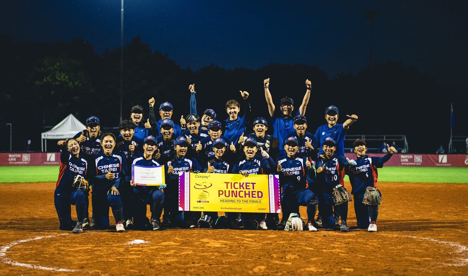 China Taipéi, clasificada en el grupo de Praga. Foto: WBSC.