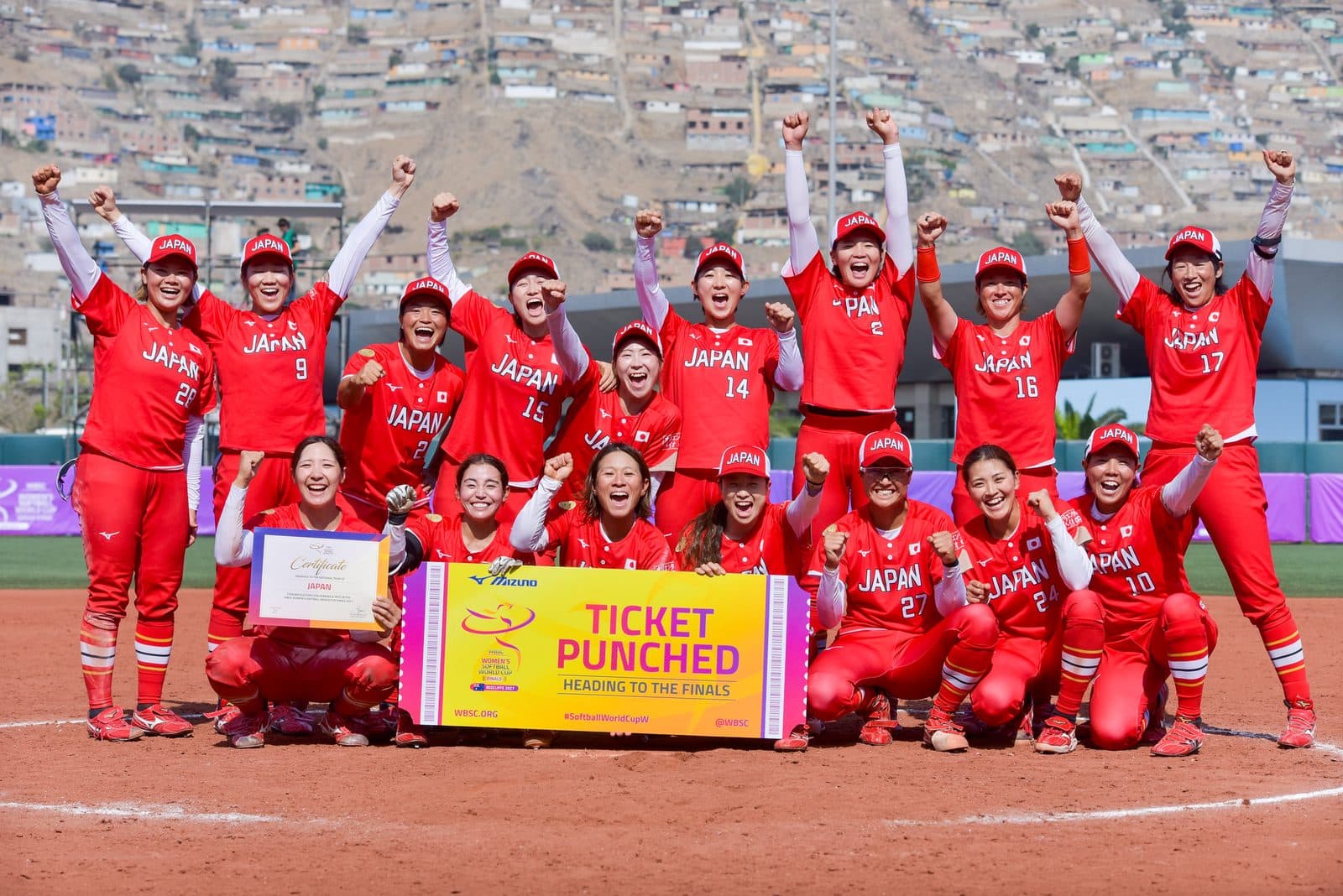 Japón, invicta en el grupo de Lima. Foto: WBSC.