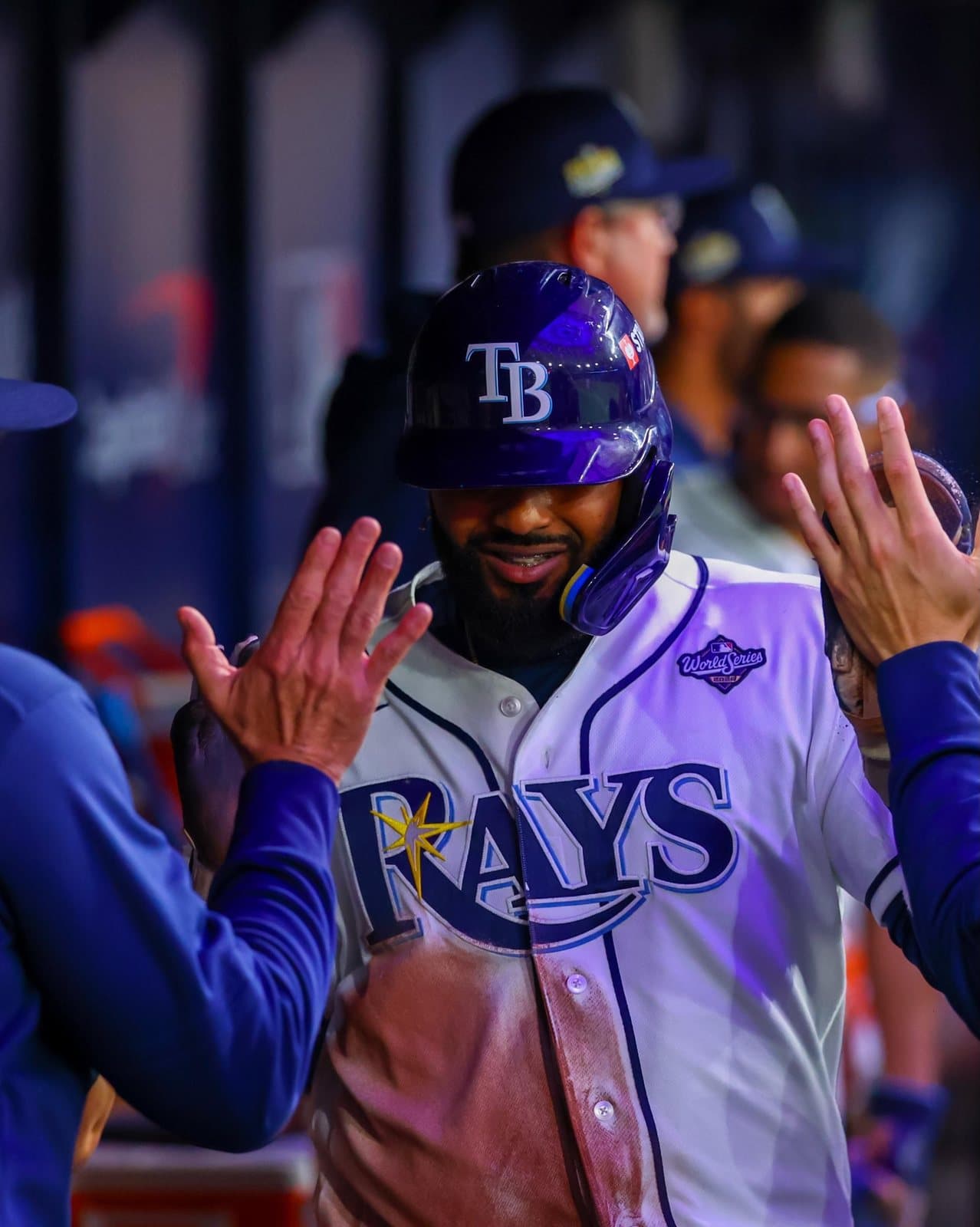 Celebración en el dugout de Tampa Bay. Foto: Tampa Bay Rays.