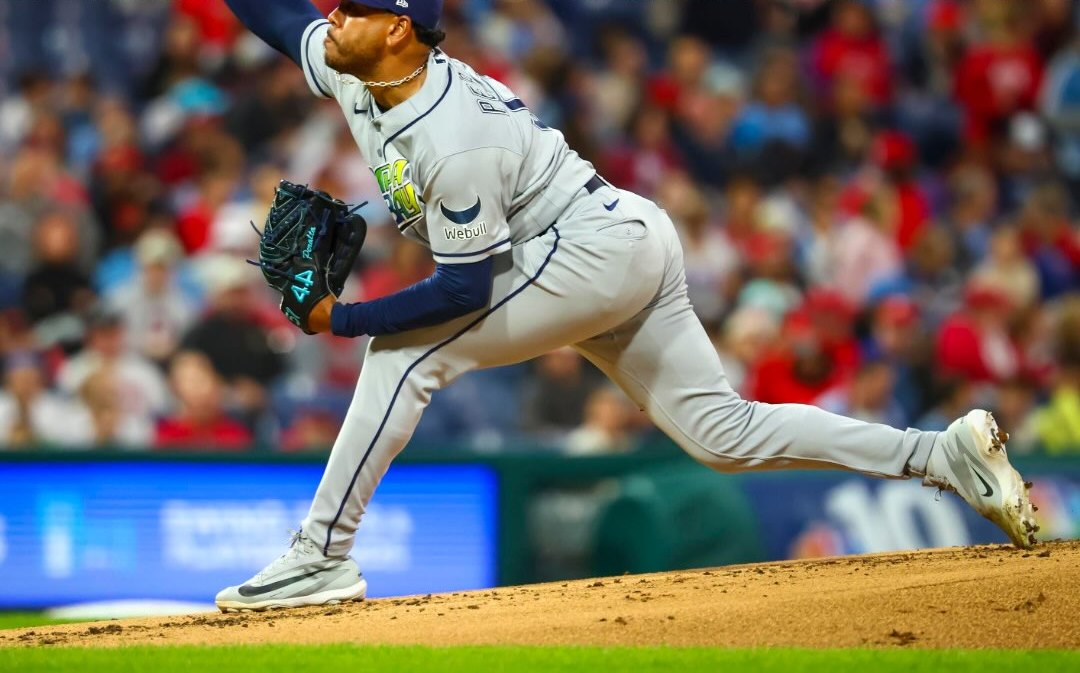 El dominicano Freddy Peralta, opción de los Rays para el Juego 2. Foto de archivo: Tampa Bay Rays.