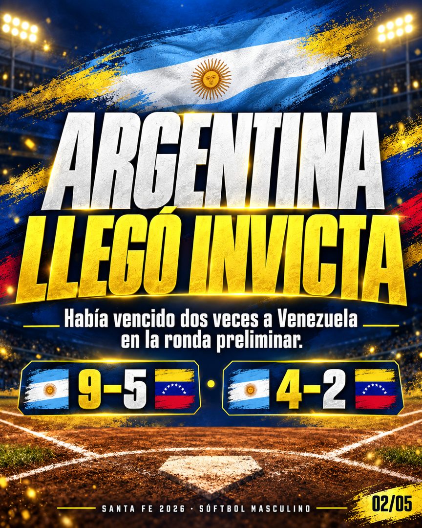 Argentina había vencido dos veces a Venezuela en la ronda preliminar. Gráfico: Pelotón B.